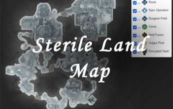 the first descendant sterile land map