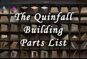 the quinfall building parts list