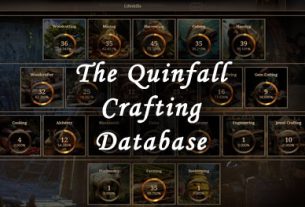 the quinfall crafting database