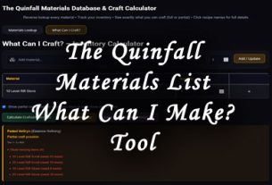 the quinfall materials tool