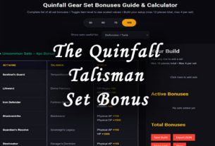 the quinfall talisman set bonus