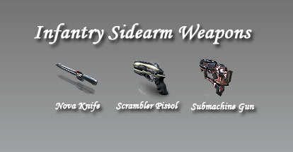 Infantry Sidearm Weapons