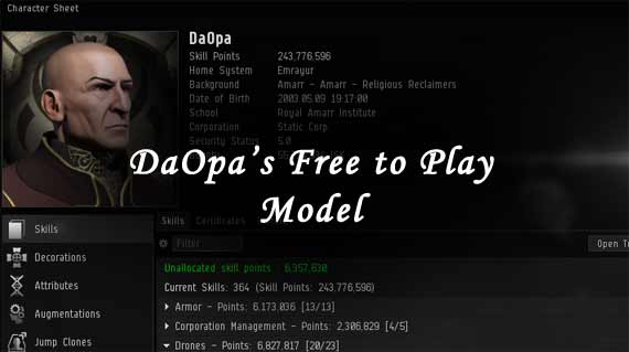 DaOpa's Free to play Model