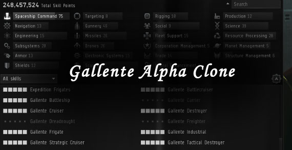 Gallente Alpha Clone