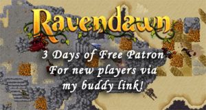 ravendawn 3 days of free patron