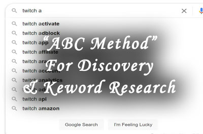 abc method for discovery and keyword research