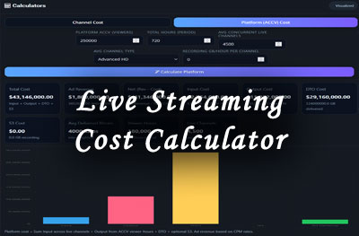 live streaming cost calculator