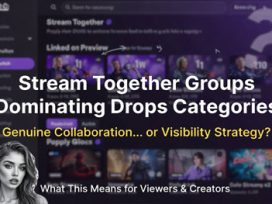 stream together groups dominating drop categories
