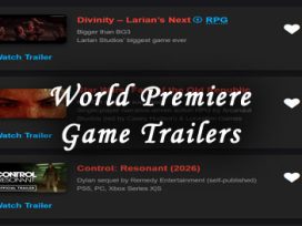 world premiere game trailers