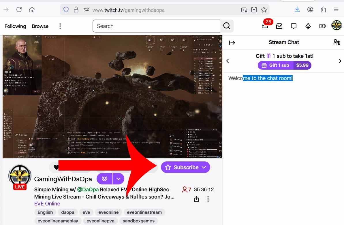 twitch subscribe button