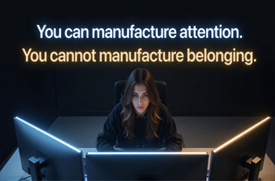 you cannot manufacture belonging