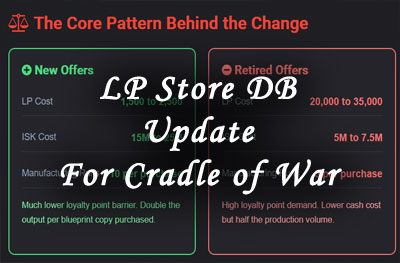LP Store DB Update for Cradle of War