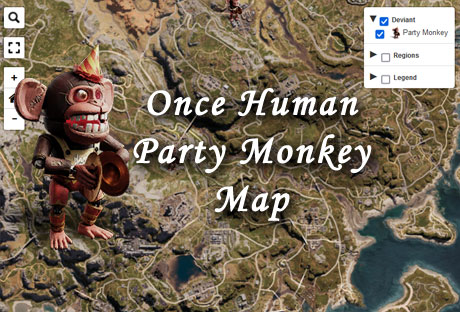 Party Monkey Locations Map