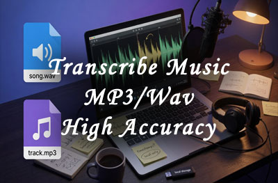 How to transcribe songs files .wav and mp3’s locally