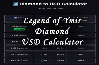 Legend of Ymir Diamond Calculator