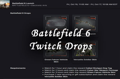 Battlefield 6 Twitch Drops